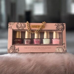 Nine West Gel-Like Nail Lacquer Set - Gold, Red, Pink, Cream